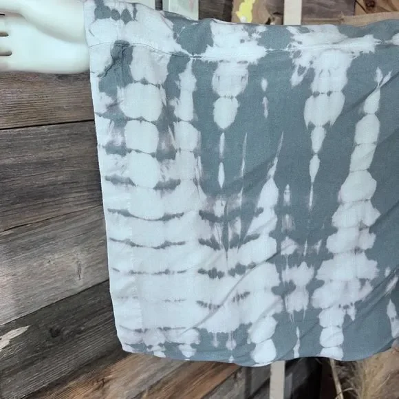 Sim & Sam S/M Tie Dye White/Gray Kimono - Picture 5 of 10